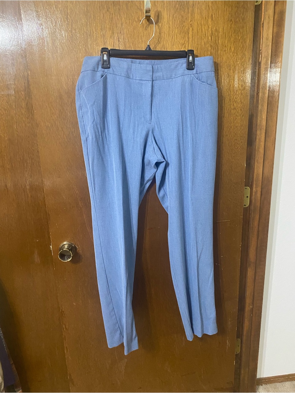 Worthington Light Blue Straight Leg Pants